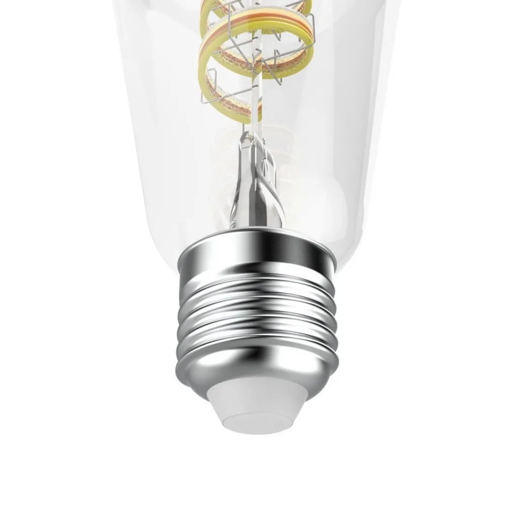 Hama Smarte Lyskilder > Smart LED Filament E27 ST64, WLAN, Matter, 4,9 W, RGBW