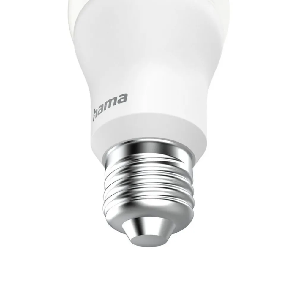 Hama Dæmpbar Led-Pære|Smarte Lyskilder > Smart LED-pære klar E27 A60 WLAN Matter 9W RGBW