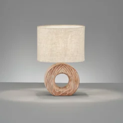 Bordlamper ^ FISCHER & HONSEL Hanke bordlampe, højde 31 cm, skærm sandfarvet