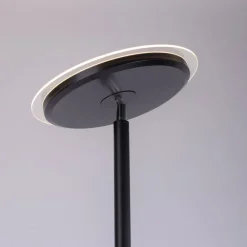 JUST LIGHT. GmbH Gulvlamper|Gulvlamper > Hans LED-gulvlampe med læselampe, rund, sort