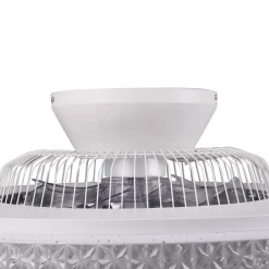 Reality Leuchten Loftventilatorer > Harstad LED-loftventilator, krystalramme