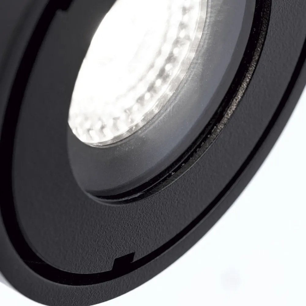 Udendørs Loftlamper ^ ORION Harvey udendørs spotlampe, sort, Ø 10 cm, trykstøbt aluminium