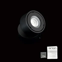 Udendørs Loftlamper ^ ORION Harvey udendørs spotlampe, sort, Ø 10 cm, trykstøbt aluminium