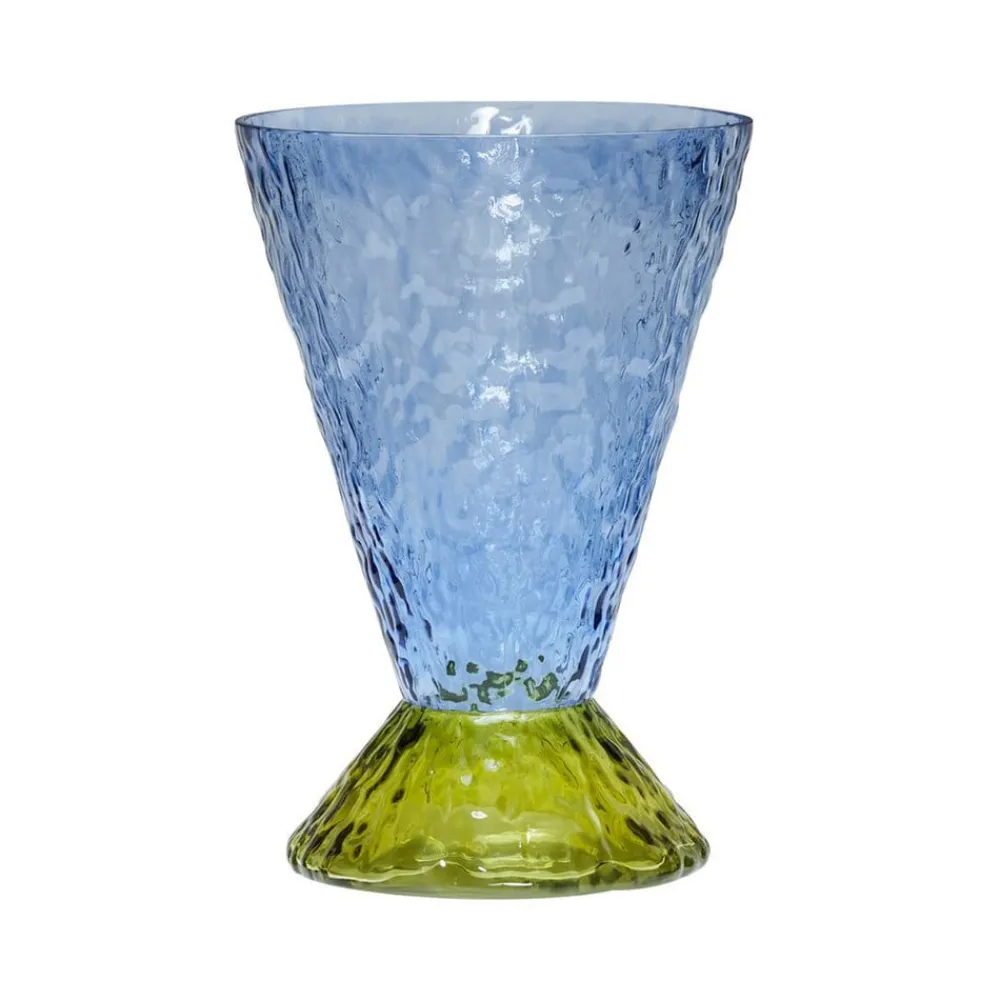 Hübsch Møbel Og Interiør > Abyss-vase, blå, glas, højde 29 cm, Ø 20 cm