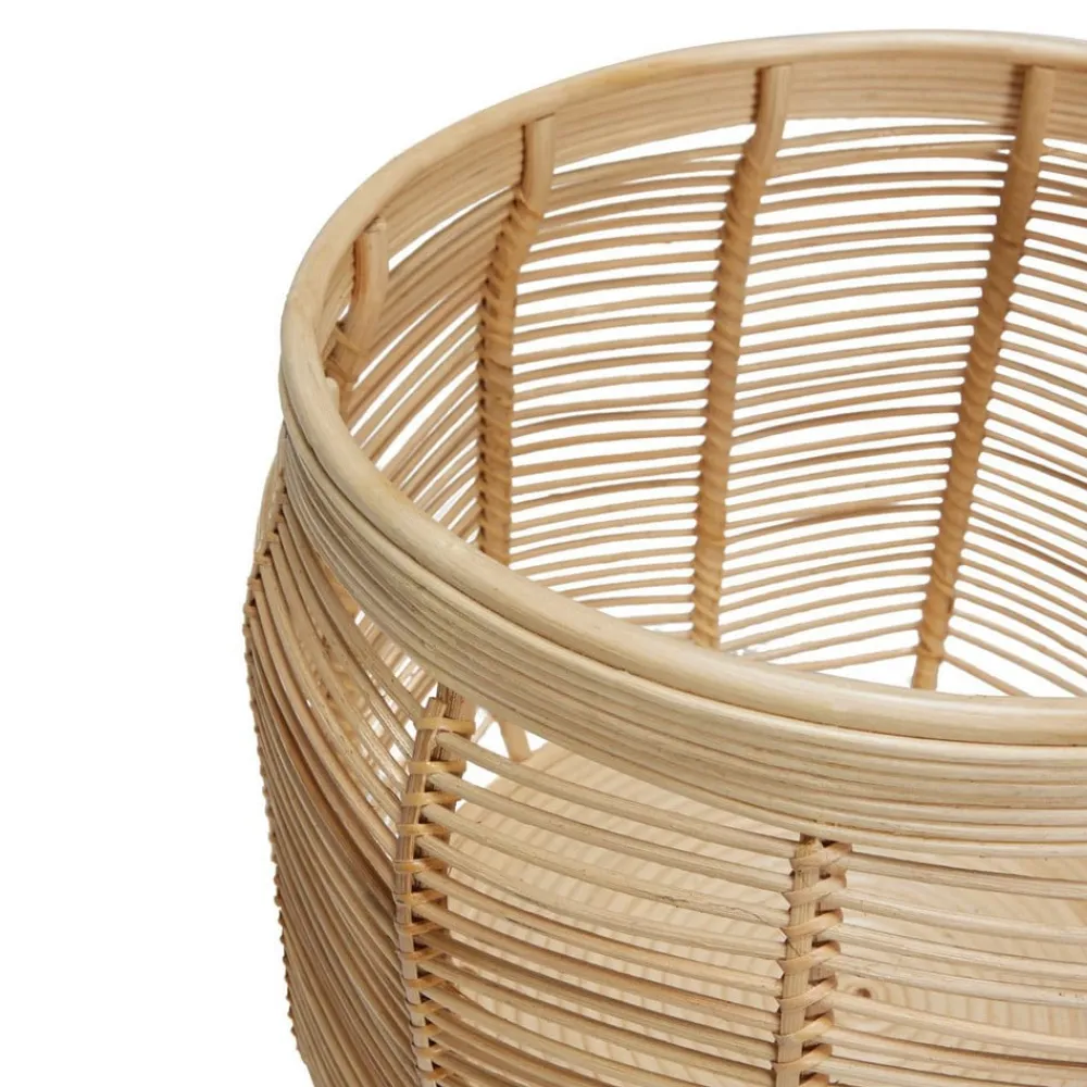 Hübsch Møbel Og Interiør > Luna kurve, sæt med 2, rattan, naturfarvet, Ø 34 & 44cm
