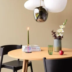 Hübsch Møbel Og Interiør > Shimmer-vase, sæt med 2, glas, blå/brun