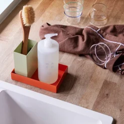 Hübsch Møbel Og Interiør > Sortit organiser, sæt med 4, grøn/orange/sandfarvet