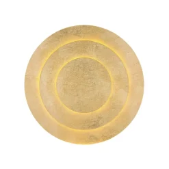 Globo Loftlamper|Loftlamper > Heda LED-loftslampe, Ø 35 cm, guldfarvet, metal