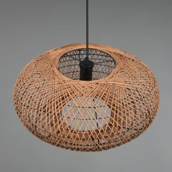 Trio Lighting Pendellamper > Hedda hængelampe af sisal og metal
