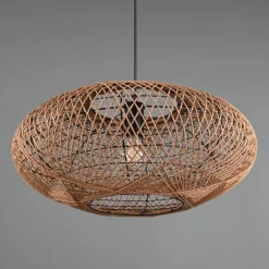 Trio Lighting Pendellamper > Hedda hængelampe af sisal og metal