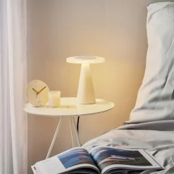Bordlamper ^ Helestra Bax bordlampe med touchdæmper, hvid