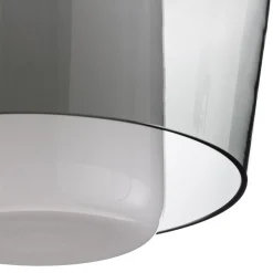 Helestra Loftlamper > Canio - loftlampe i glas, røggrå