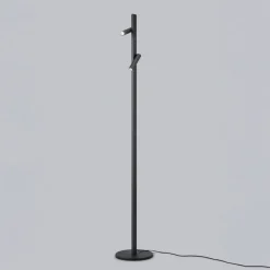 Helestra Gulvlamper > Coni LED-gulvlampe 2 spots 160cm sort