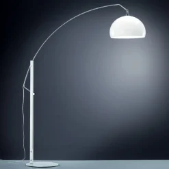 Gulvlamper ^ Helestra Doro-gulvlampe med akrylskærm, hvid