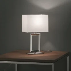 Bordlamper ^ Helestra Enna 2 bordlampe i tekstil, højde 30 cm