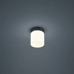 Loftlamper ^ Helestra Keto LED-loftlampe, cylinder, sort