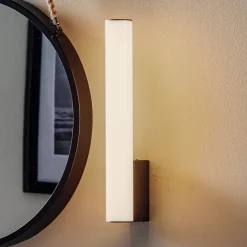 Helestra Væg- Og Spejllamper > Loom LED-spejllampe sort, 30 cm