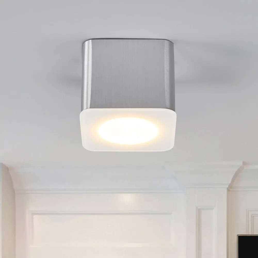 Helestra Loftlamper > Oso LED-loftspot, kantet, mat alu