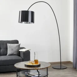 Gulvlamper|Gulvlamper ^ Helestra Roxx buelampe, sort