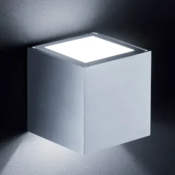 Væglamper ^ Helestra Siri væglampe up/down, mat aluminium