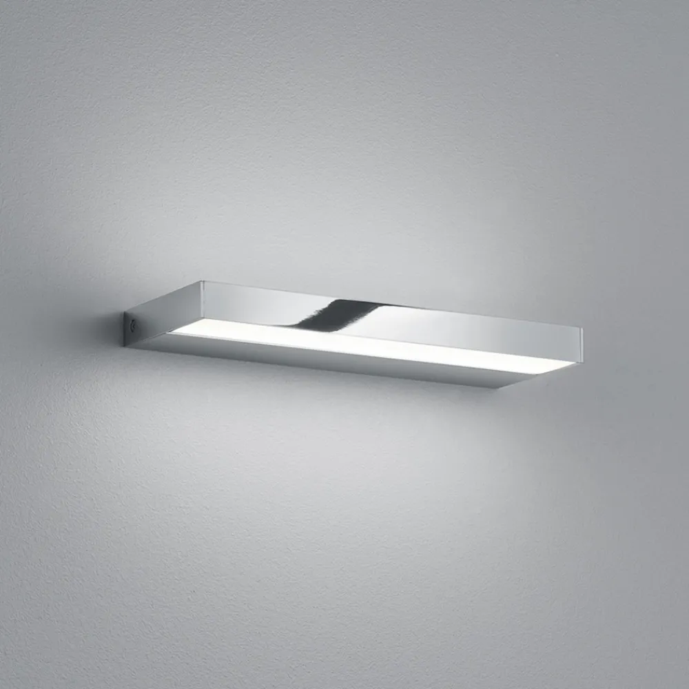 Væg- Og Spejllamper ^ Helestra Slate LED-væglampe, krom, 30 cm
