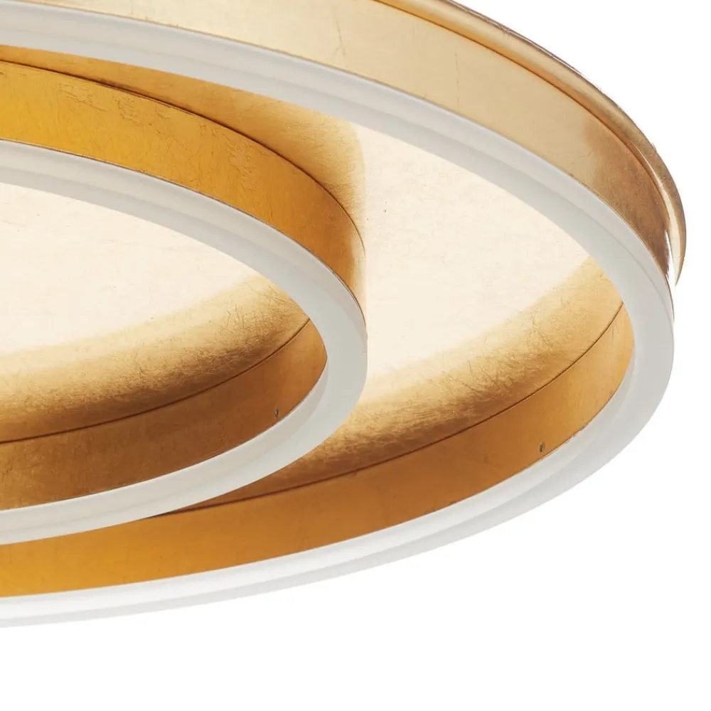 Loftlamper|Loftlamper ^ Helestra Sona LED-loftlampe dæmpbar Ø60 cm guld