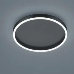 Helestra Loftlamper > Sona LED-loftlampe, sort, Ø 40 cm