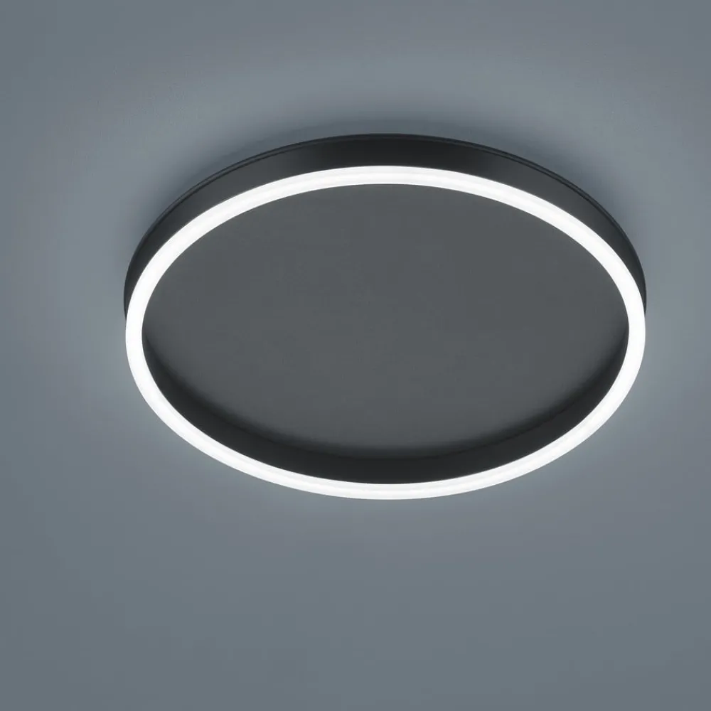 Helestra Loftlamper > Sona LED-loftlampe, sort, Ø 40 cm