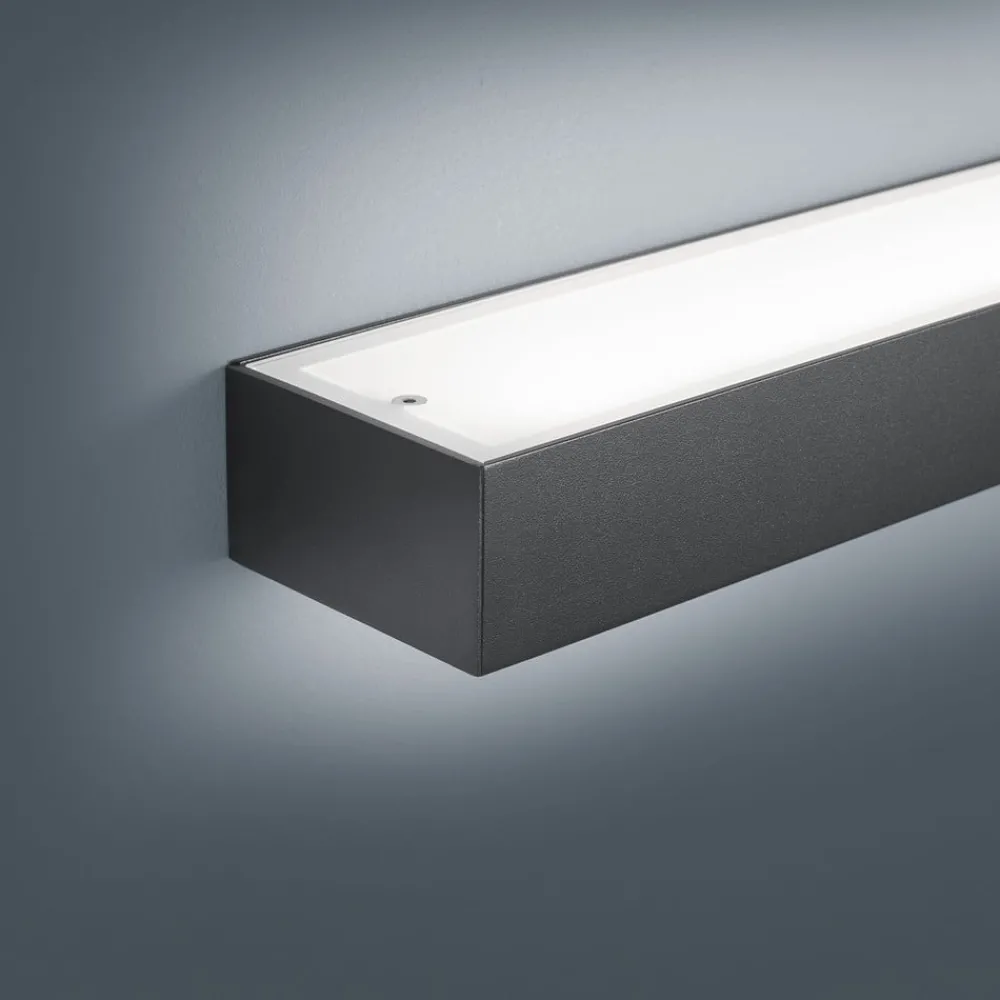 Helestra Væg- Og Spejllamper|Væglamper > Theia LED-væglampe, mat sort 30 cm