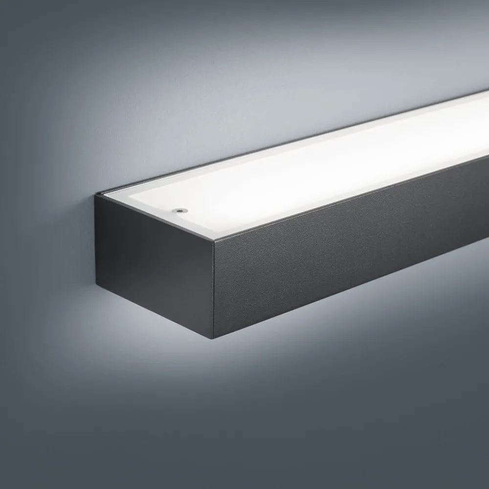 Helestra Gang|Pendellamper > Theia LED-væglampe, mat sort 60 cm
