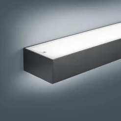 Gang|Væg- Og Spejllamper ^ Helestra Theia LED-væglampe, mat sort 90 cm