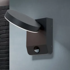 ORION Væglampe Med Sensor > Hendryk LED-væglampe, udendørs med sensor, sort