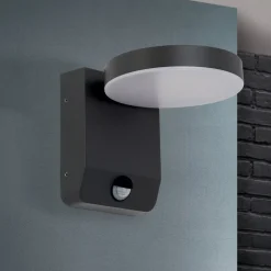 ORION Væglampe Med Sensor > Hendryk LED-væglampe, udendørs med sensor, sort