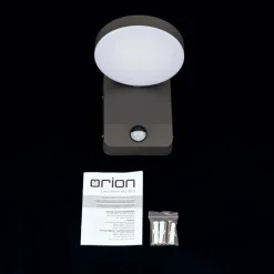 ORION Væglampe Med Sensor > Hendryk LED-væglampe, udendørs med sensor, sort