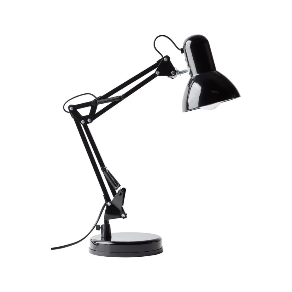 Arbejdsrum/Kontor ^ Brilliant Henry skrivebordslampe, sort, højde 50 cm, justerbar