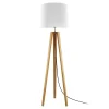 Gulvlamper ^ HerzBlut Anni gulvlampe, knasteg oliebeh./hvid