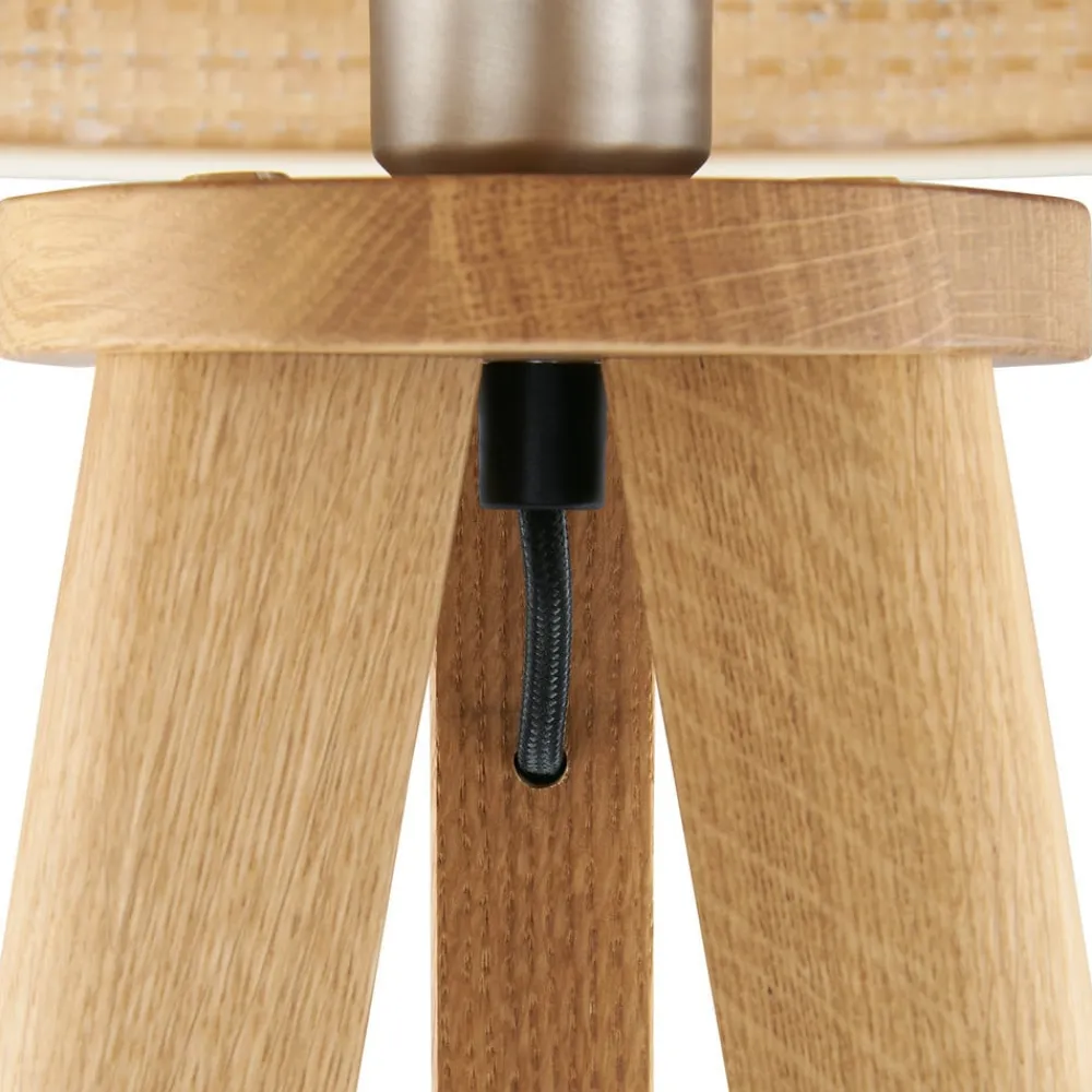 HerzBlut Gulvlamper|Gulvlamper > Elli gulvlampe, knasteg oliebeh./sort