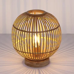 Globo Bordlamper > Hildegard bordlampe af bambus, Ø 30 cm