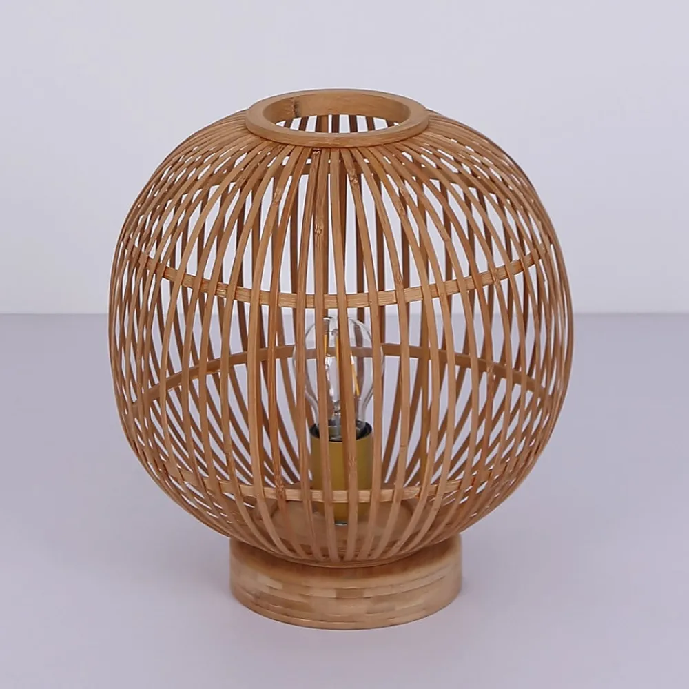 Globo Bordlamper > Hildegard bordlampe af bambus, Ø 30 cm