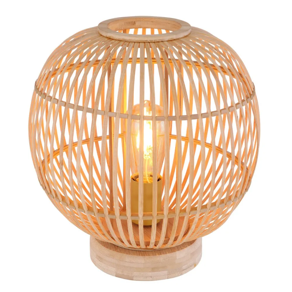 Globo Bordlamper > Hildegard bordlampe af bambus, Ø 30 cm