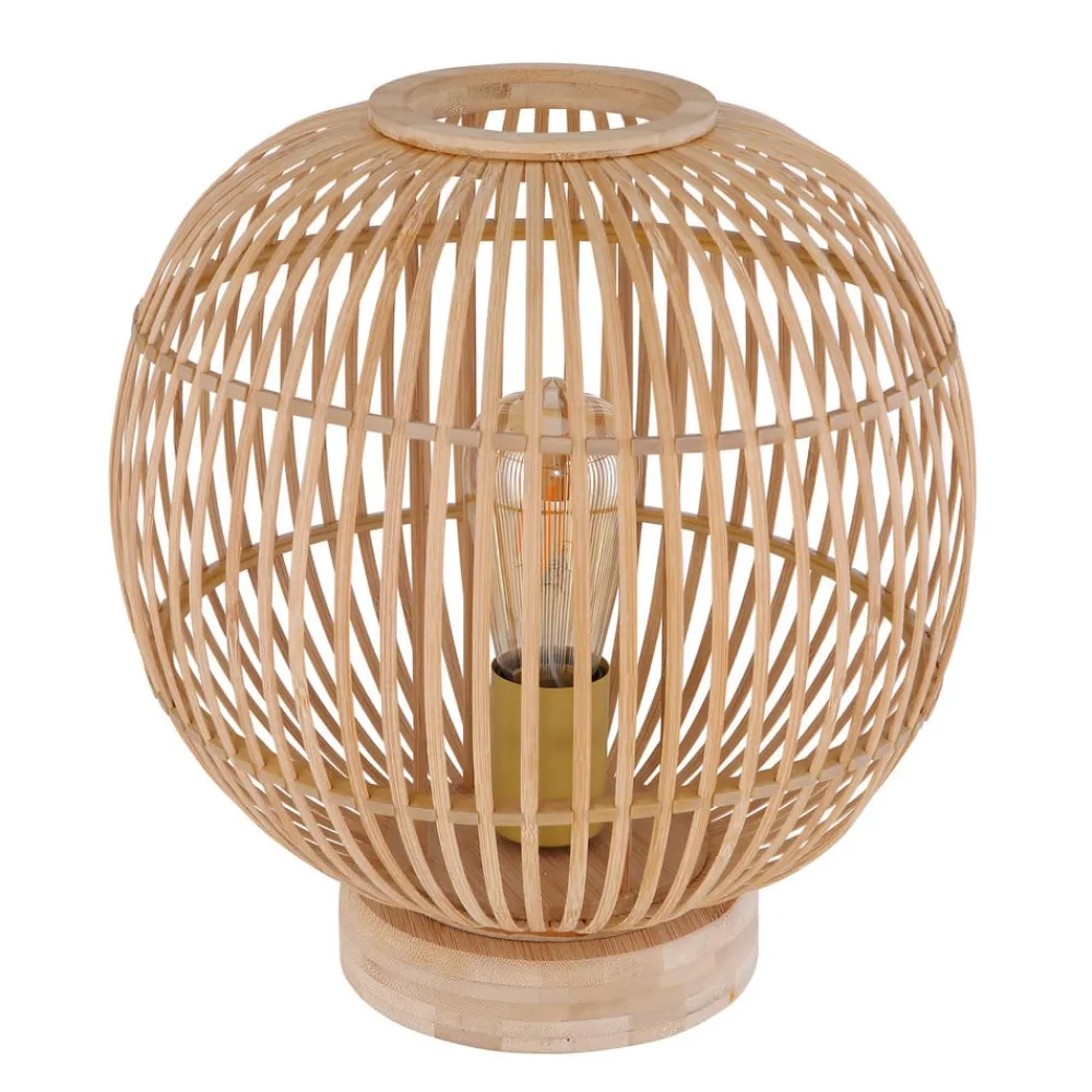 Globo Bordlamper > Hildegard bordlampe af bambus, Ø 30 cm