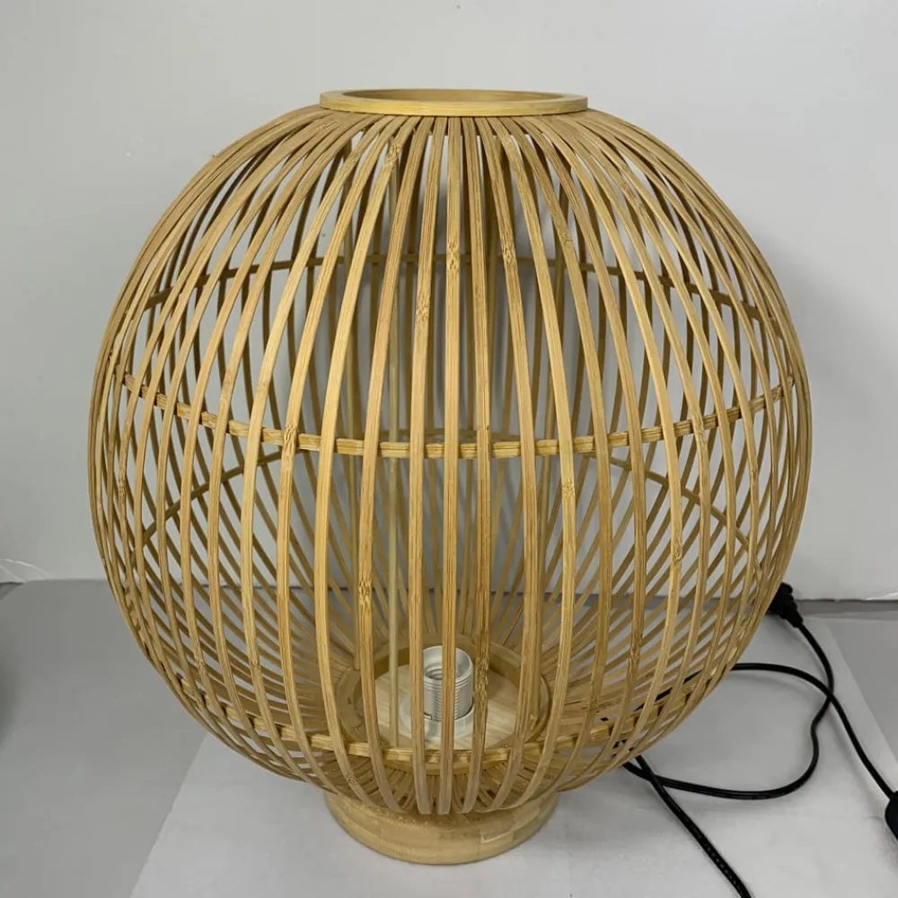 Globo Bordlamper > Hildegard bordlampe af bambus, Ø 30 cm