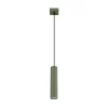 Pendellamper ^ SOLLUX LIGHTING Hængelampe ALORA, olivengrøn, Ø 8 cm, metal, GU10