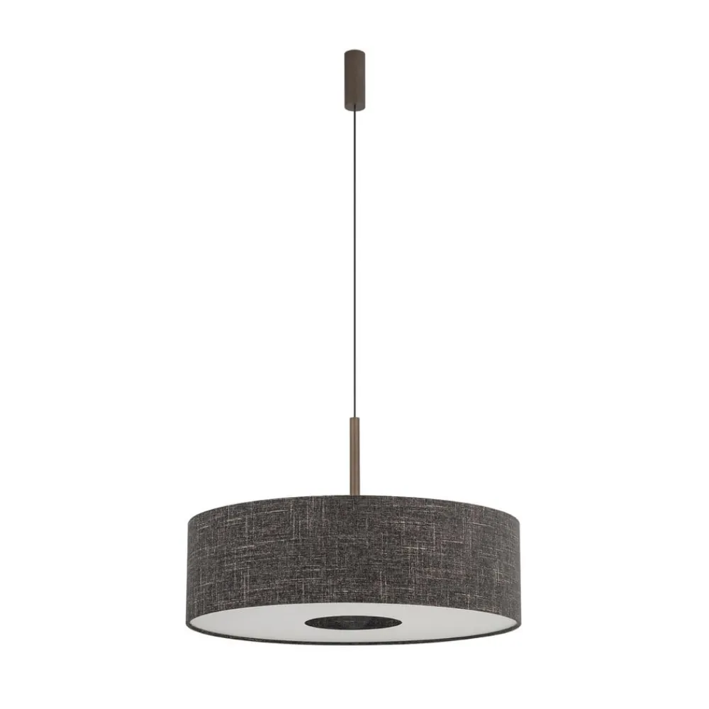 Pendellamper|Pendellamper ^ Nowodvorski Lighting Hængelampe Amarela L, sort melange, tekstil, E27