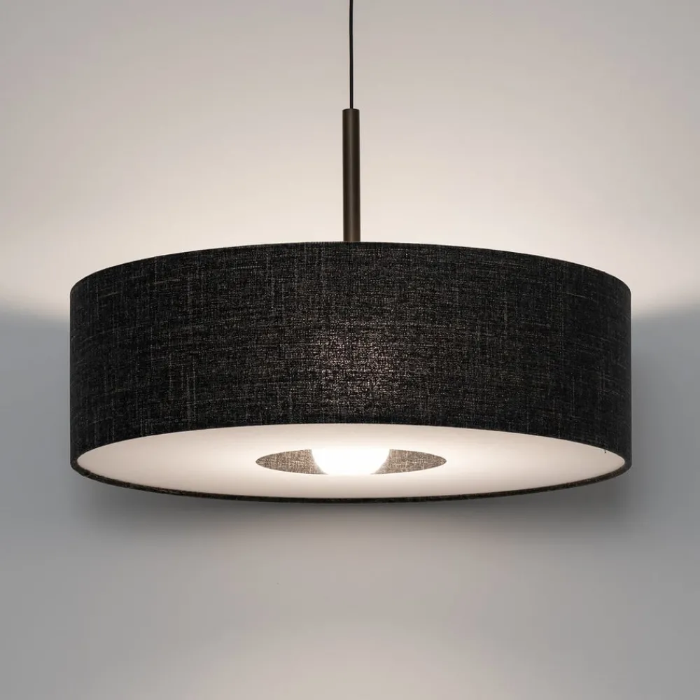 Pendellamper|Pendellamper ^ Nowodvorski Lighting Hængelampe Amarela L, sort melange, tekstil, E27