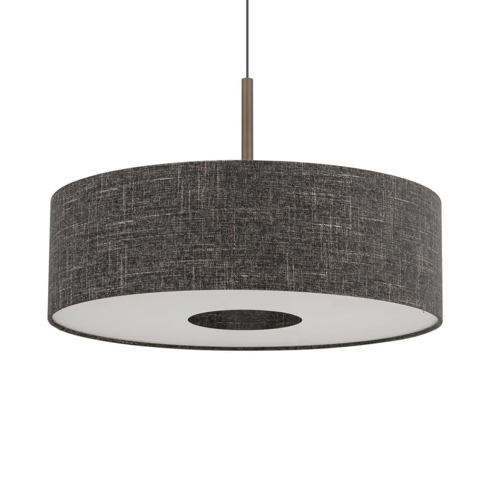 Pendellamper|Pendellamper ^ Nowodvorski Lighting Hængelampe Amarela L, sort melange, tekstil, E27