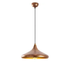 Pendellamper|Pendellamper ^ Opviq Hængelampe Barek 11545, messing brun, metal, Ø 34 cm