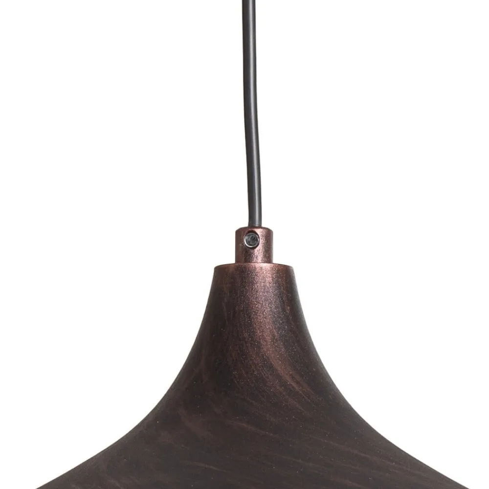 Opviq Pendellamper > Hængelampe Barek, sort/guld, Ø 34 cm, metal, E27
