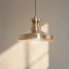 Opviq Gang|Pendellamper > Hængelampe Berceste, guldfarvet, metal, Ø 22 cm, E27