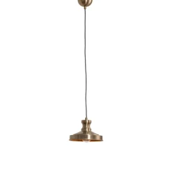 Opviq Gang|Pendellamper > Hængelampe Berceste, guldfarvet, metal, Ø 22 cm, E27